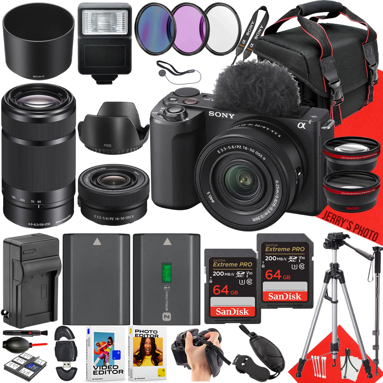 SONY zv-e10Ⅱ、16-50mm、55-210mm Amazon.com : Sony ZV-E10 II Mirrorless Camera with 16-50mm +